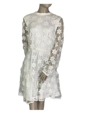 Stevie May 3D Floral Mini Dress w Bow Back